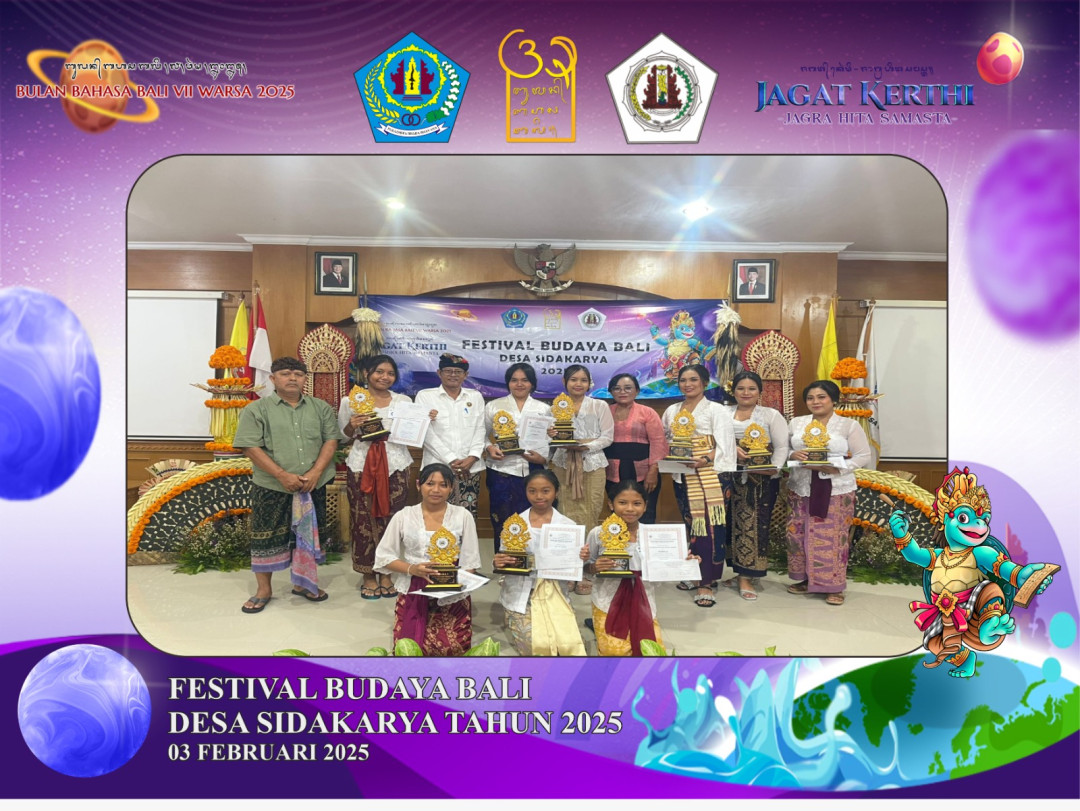 Festival Budaya Bali Dalam Rangka Bulan Bahasa Desa Sidakarya Tahun 2025