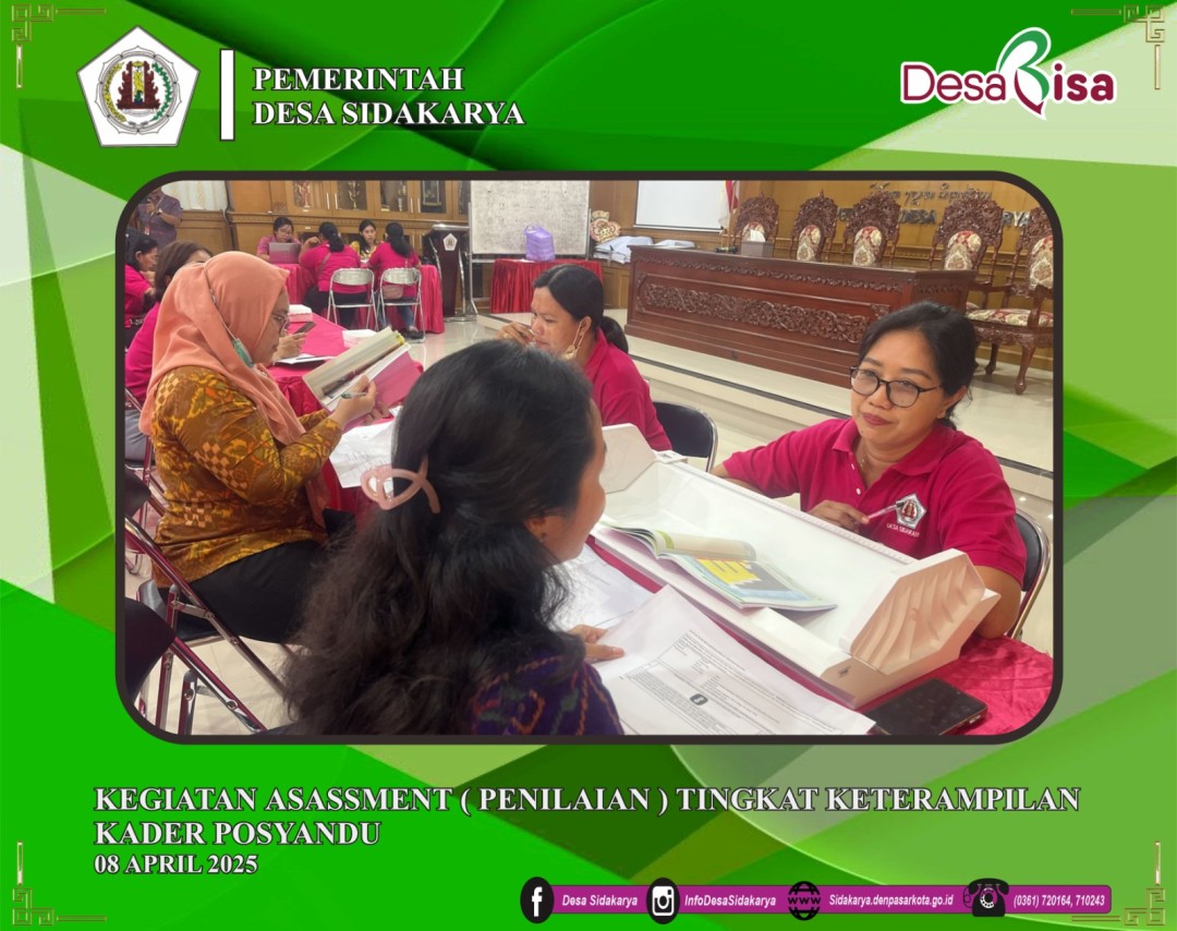 Kegiatan Asassment ( Penilaian ) Keterampilan Kader Posyandu oleh Tim Puskesmas I Denpasar Selatan