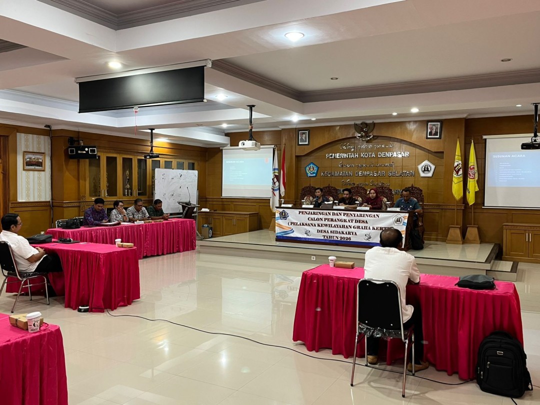 Kegiatan Penjaringan dan Penyaringan Calon Perangkat Desa Pelaksana Kewilayahan Graha Kerti