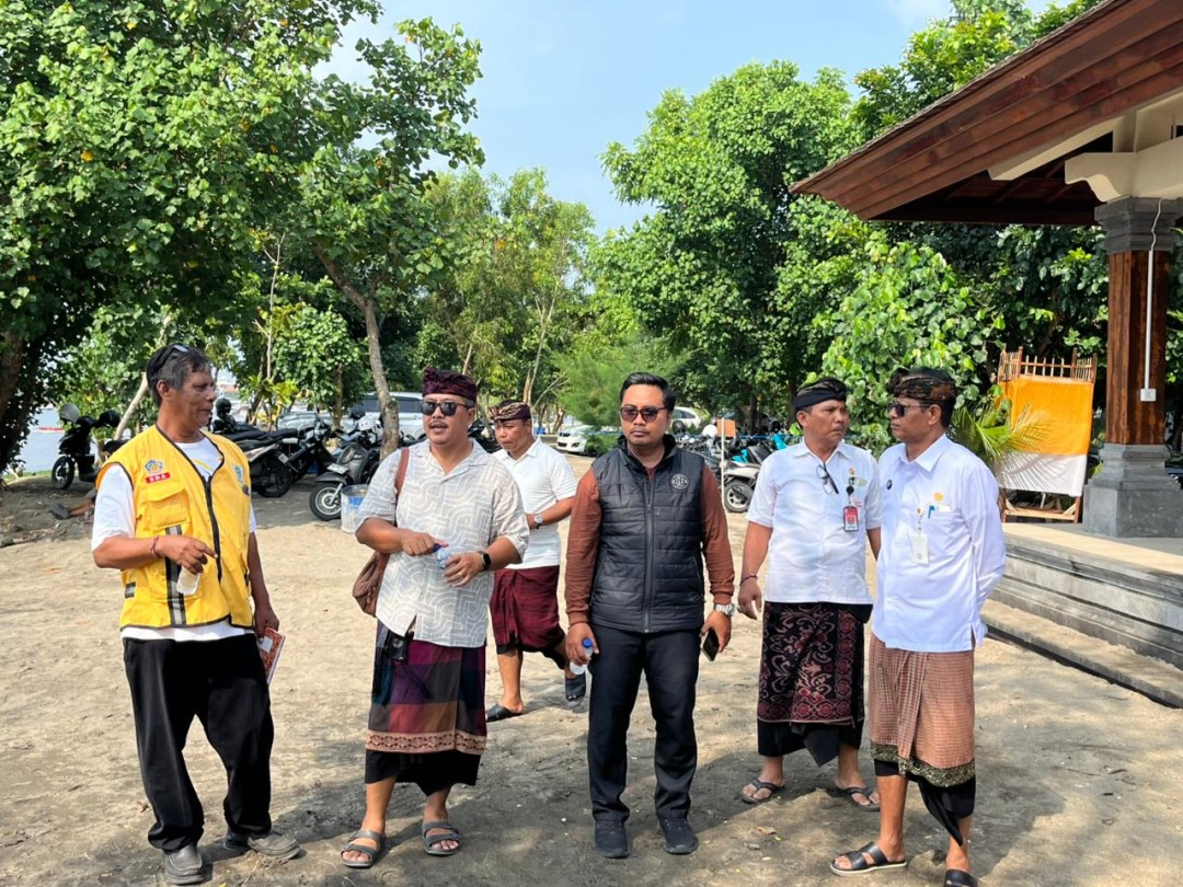 unjungan dari Tim PUPR Provinsi Bali terkait Penanganan Abrasi yang berlokasi di Pantai Sidakarya.